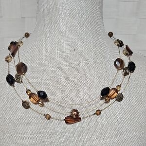 Chic Multi-Strand Beaded Necklace